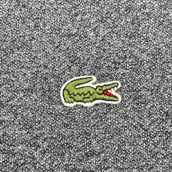 Lacoste Polo Shirt Men XXL Gray Heather Slim Fit Short Sleeve Cotton - Picture 4 of 9